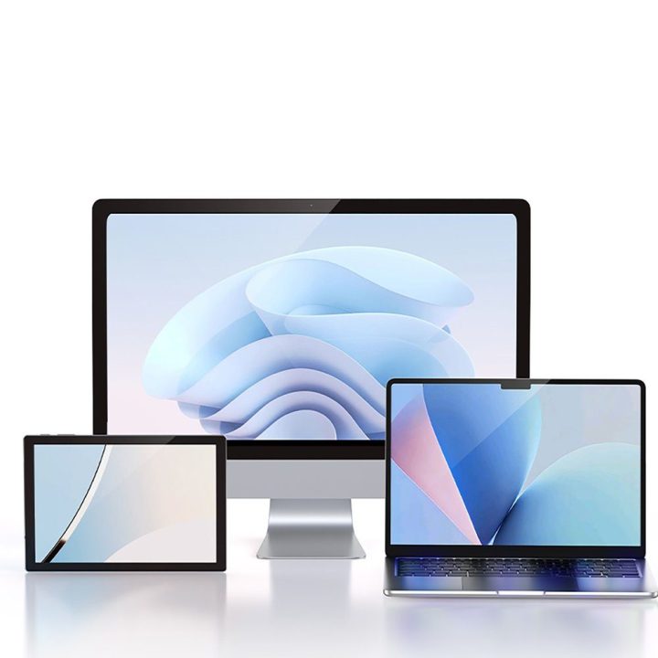 Ugreen KVM jungiklis DisplayPort/USB-C į USB-C, pilkas