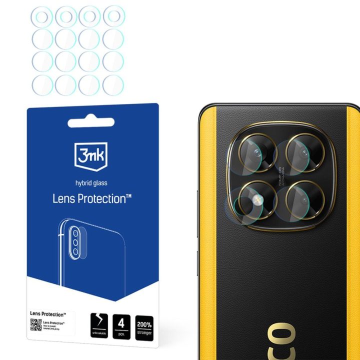 3mk Lens Protection hibridinis stiklas Xiaomi Poco X7 kamerai