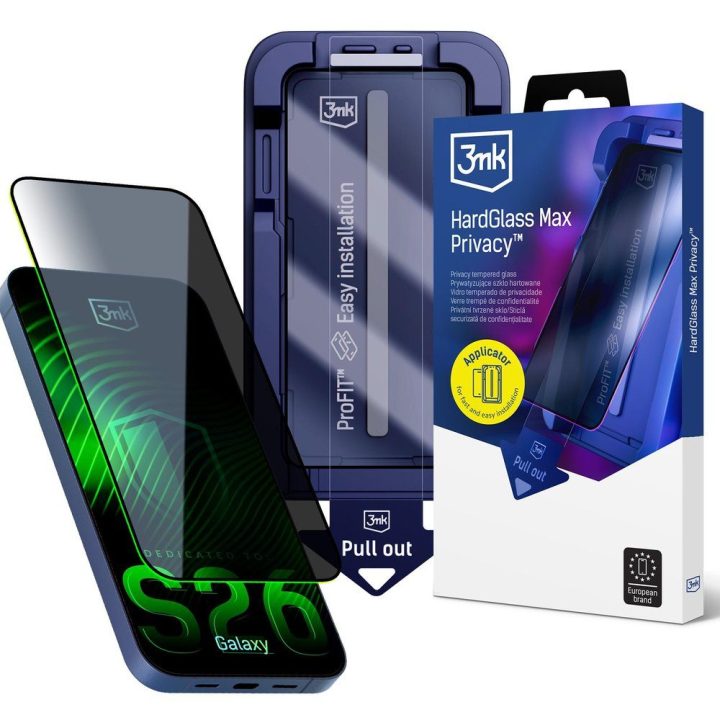 3mk HardGlass Max Privacy apsauginis stiklas Samsung Galaxy S26