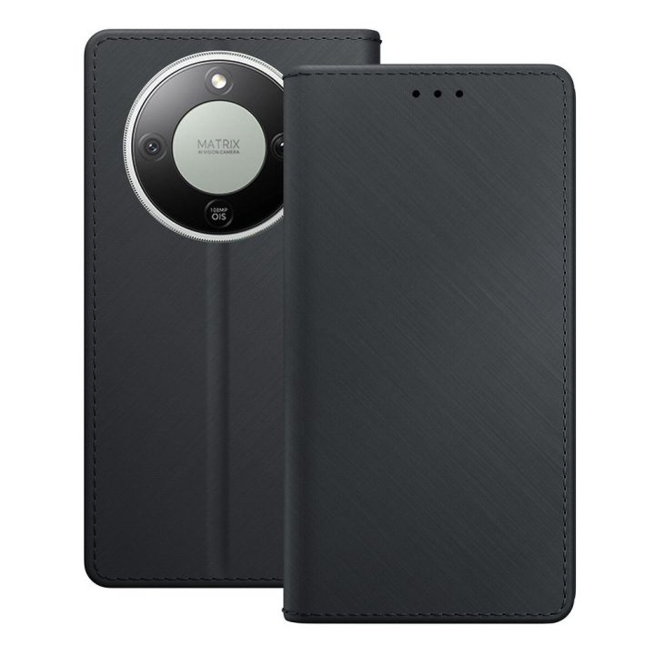3mk Wallet Case dėklas Honor Magic 8 Lite, juodas
