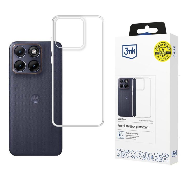 3mk Clear Case dėklas Motorola Edge 70 Fusion, skaidrus