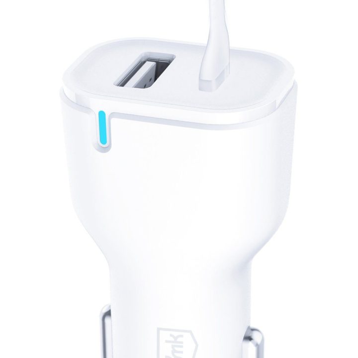 3mk automobilinis įkroviklis 20W PD3.0 QC 3.0 USB 1A1C, baltas