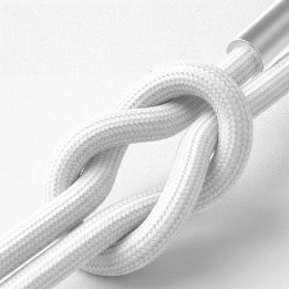 3mk Hyper Cable N-Series USB-A–Lightning kabelis 1 m, baltas