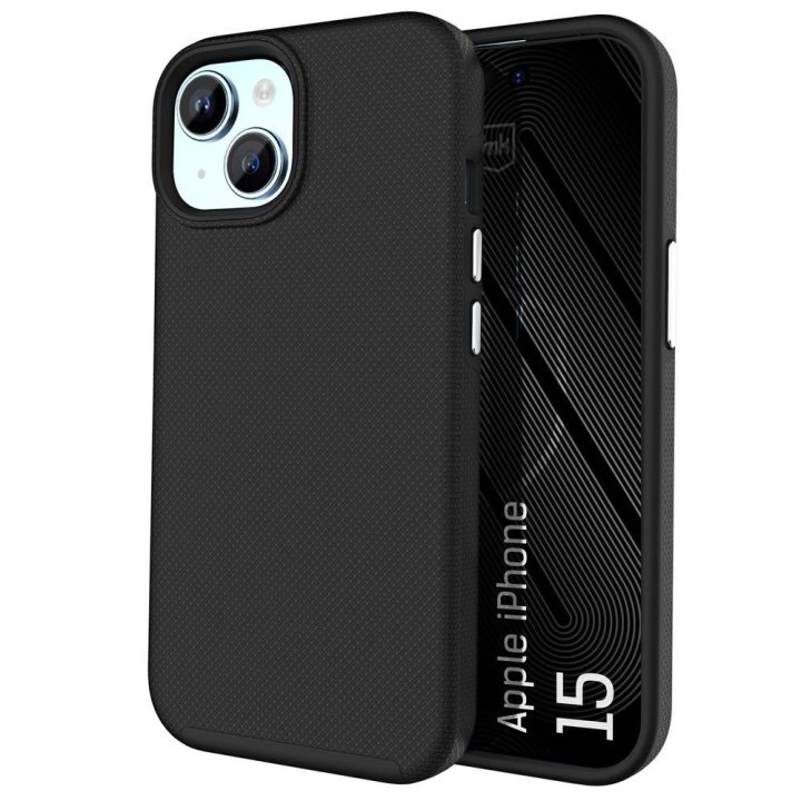 3mk Fortis MagCase dėklas iPhone 15, juodas