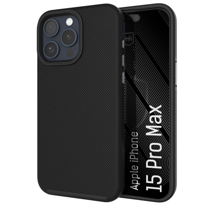 3mk Fortis MagCase dėklas iPhone 15 Pro Max, juodas