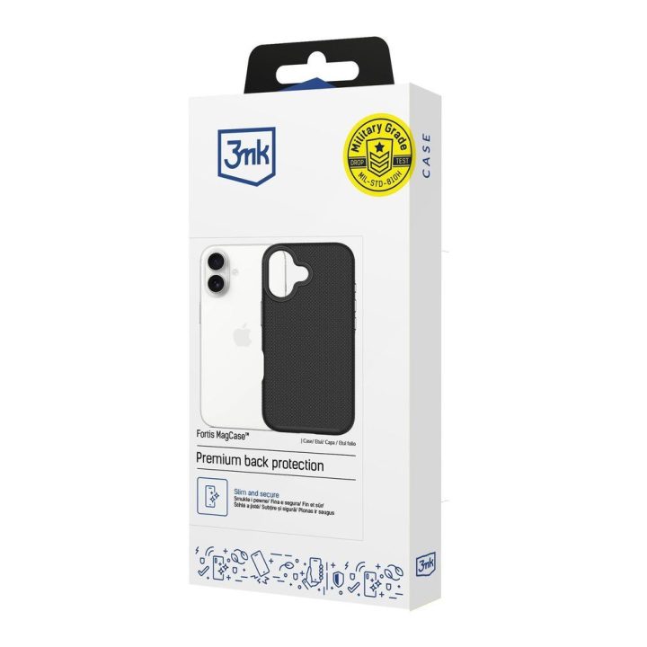 3mk Fortis MagCase dėklas iPhone 17, juodas