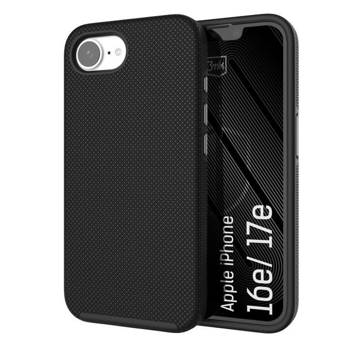 3mk Fortis MagCase dėklas iPhone 16e / 17e, juodas