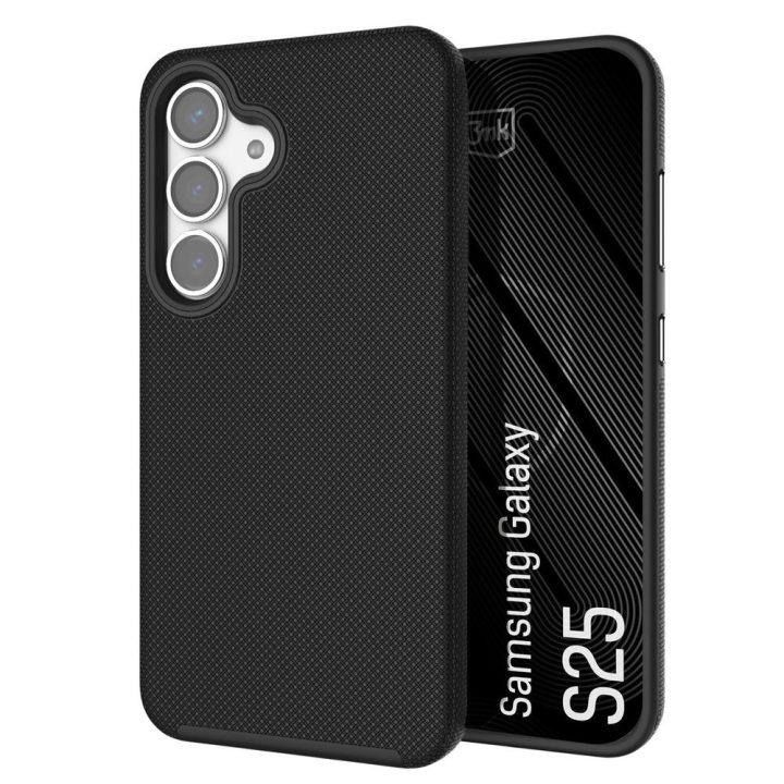 3mk Fortis MagCase Samsung Galaxy S25 dėklas, juodas