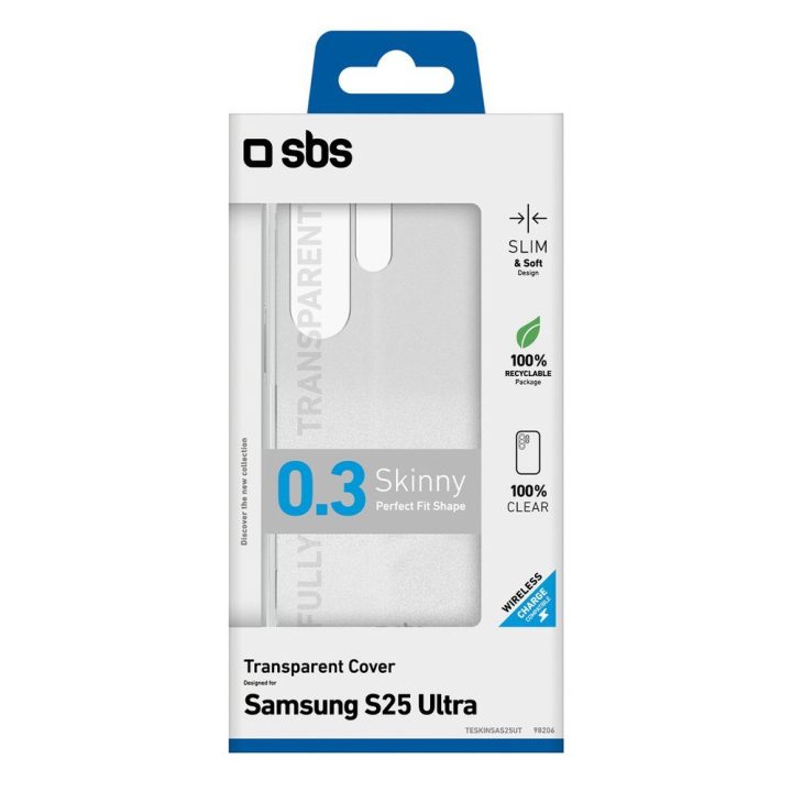 SBS Skinny Cover dėklas Samsung Galaxy S25 Ultra, permatomas