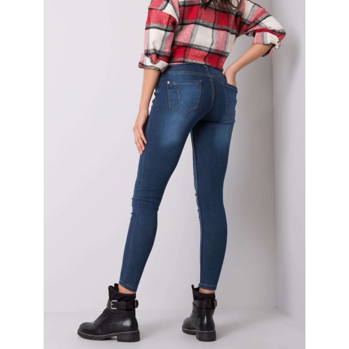SUBLEVEL moteriški mėlyni skinny džinsai