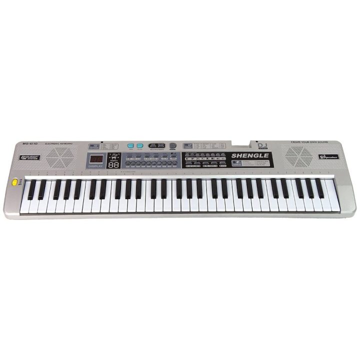 Vaikiškas elektroninis pianinas su mikrofonu MQ-6110, 61 klavišas
