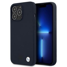 BMW silikoninis telefono dėklas iPhone 13 Pro / 13, tamsiai mėlynas