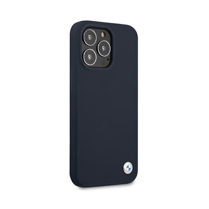 BMW silikoninis telefono dėklas iPhone 13 Pro / 13, tamsiai mėlynas