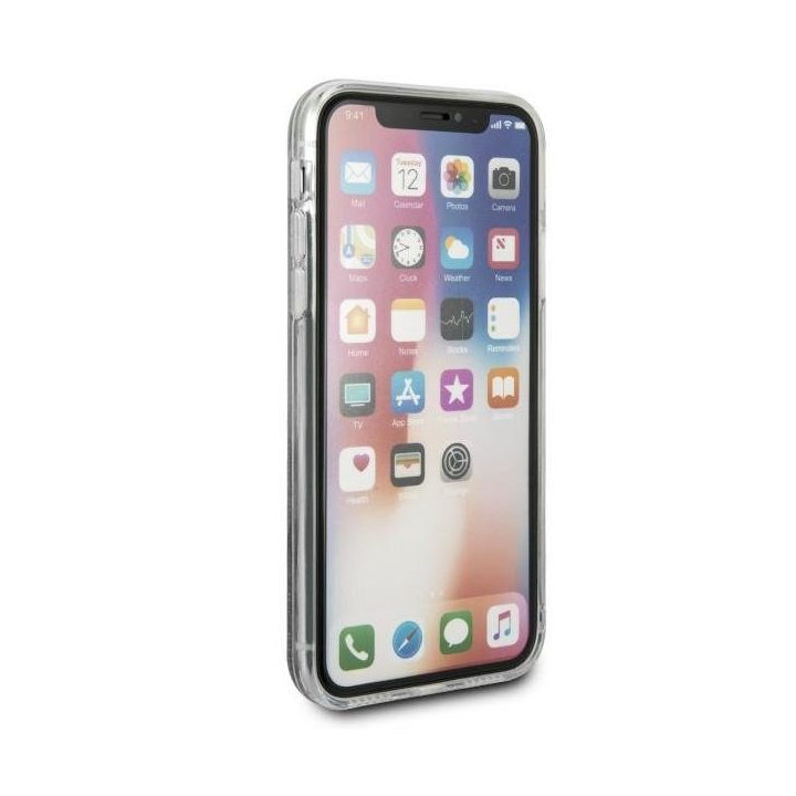 Karl Lagerfeld dėkliukas telefonui iPhone X su blizgučiais