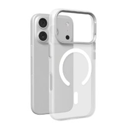 Telefono dėklas Puro Lightfeel iPhone 17 Pro, MagSafe, skaidrus ir baltas