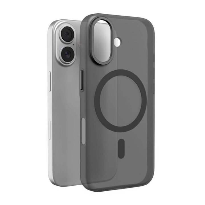 Telefono dėklas Puro Lightfeel iPhone 17, suderinamas su MagSafe, permatomas ir juodas