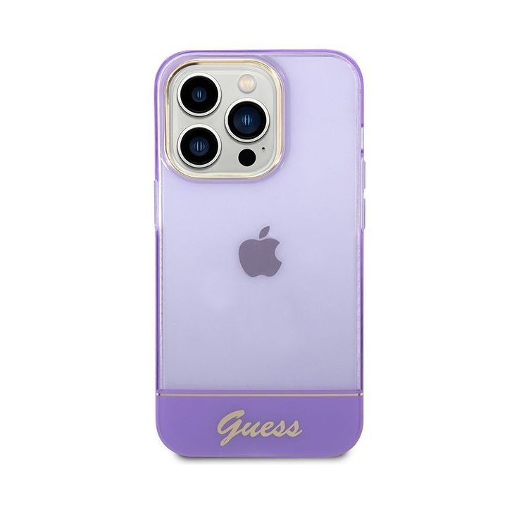 Permatomas telefono dėklas Guess Translucent iPhone 14 Pro Max
