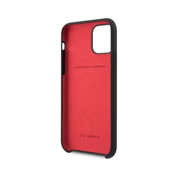 Ferrari Silicone silikoninis telefono dėklas iPhone 11 Pro Max, juodas