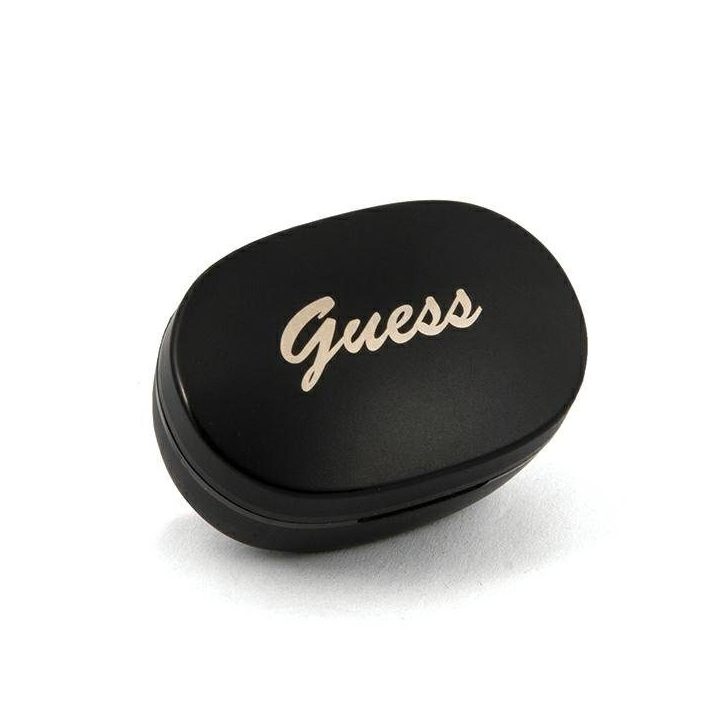 Guess belaidės Bluetooth TWS ausinės su įkrovimo stotele, juodos