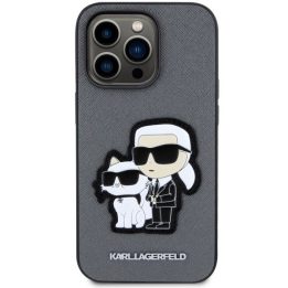 Karl Lagerfeld Saffiano Karl & Choupette telefono dėklas iPhone 14 Pro 6,1"