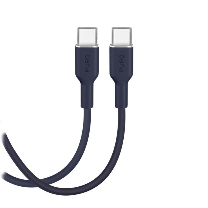 Puro Icon 60W USB-C–USB-C laidas 1,5 m, tamsiai mėlynas