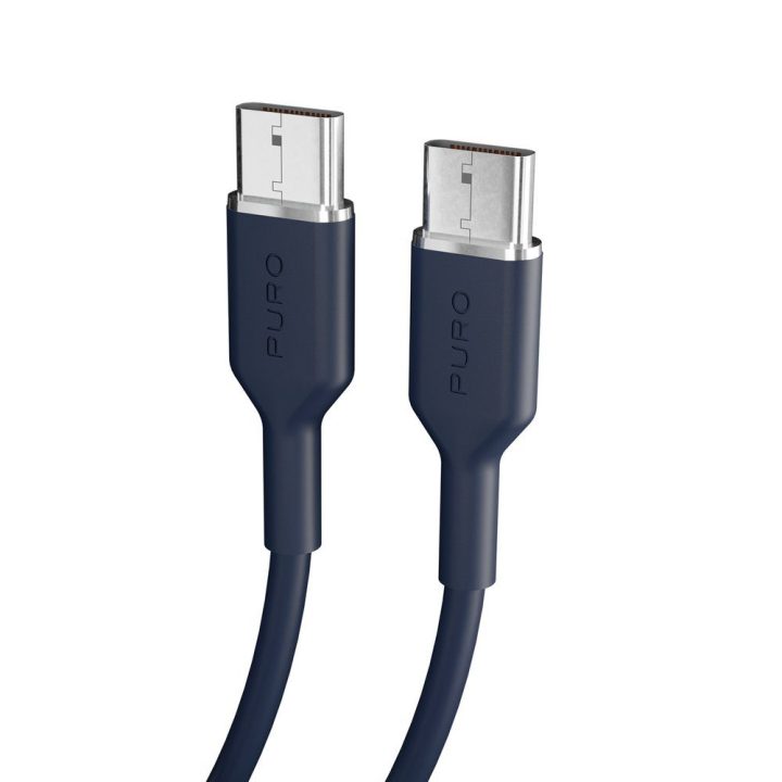 Puro Icon 60W USB-C–USB-C laidas 1,5 m, tamsiai mėlynas