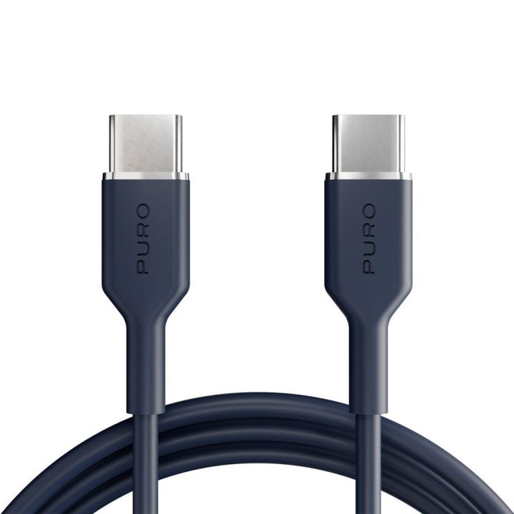 Puro Icon 60W USB-C–USB-C laidas 1,5 m, tamsiai mėlynas