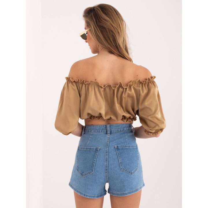 Mėlyni moteriški šortai