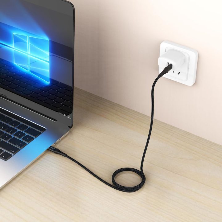 Tech-Protect Ultraboost USB-C–USB-C kabelis 100 cm, 100 W, juodas