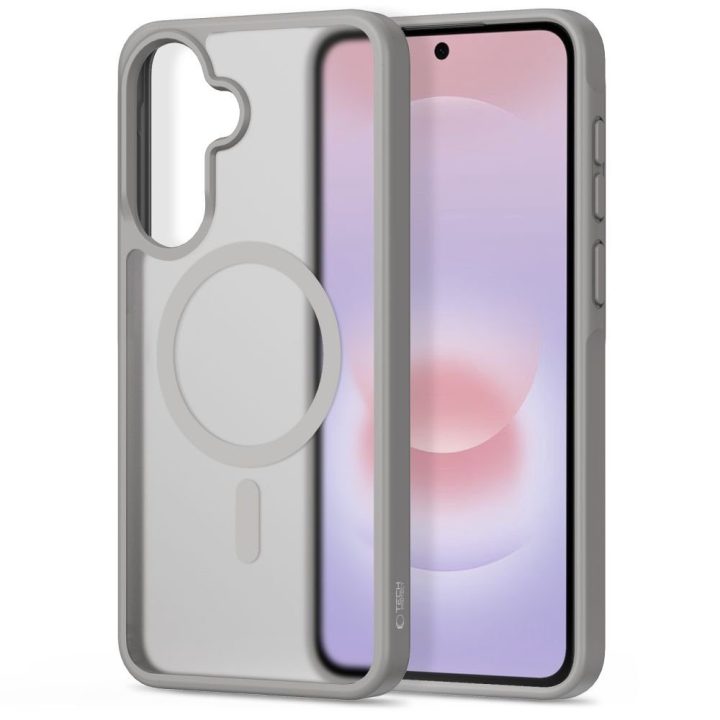 Tech-Protect Magmat MagSafe dėklas Samsung Galaxy A57 5G, matinė pilka