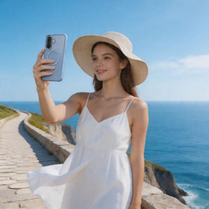 Telefono dėklas Tech-Protect Magmat MagSafe Samsung Galaxy A57 5G, matinės mėlynos spalvos