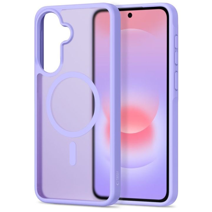 Tech-Protect Magmat MagSafe telefono dėklas Samsung Galaxy A57 5G, matinis alyvinis