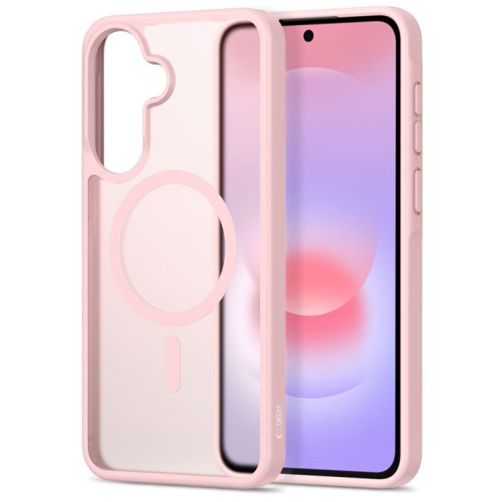 Tech-Protect Magmat MagSafe telefono dėklas Samsung Galaxy A36 / A56 / A37 5G, matinė rožinė