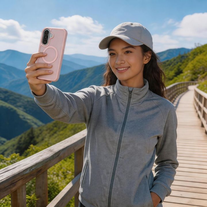 Tech-Protect Magmat MagSafe telefono dėklas Samsung Galaxy A36 / A56 / A37 5G, matinė rožinė
