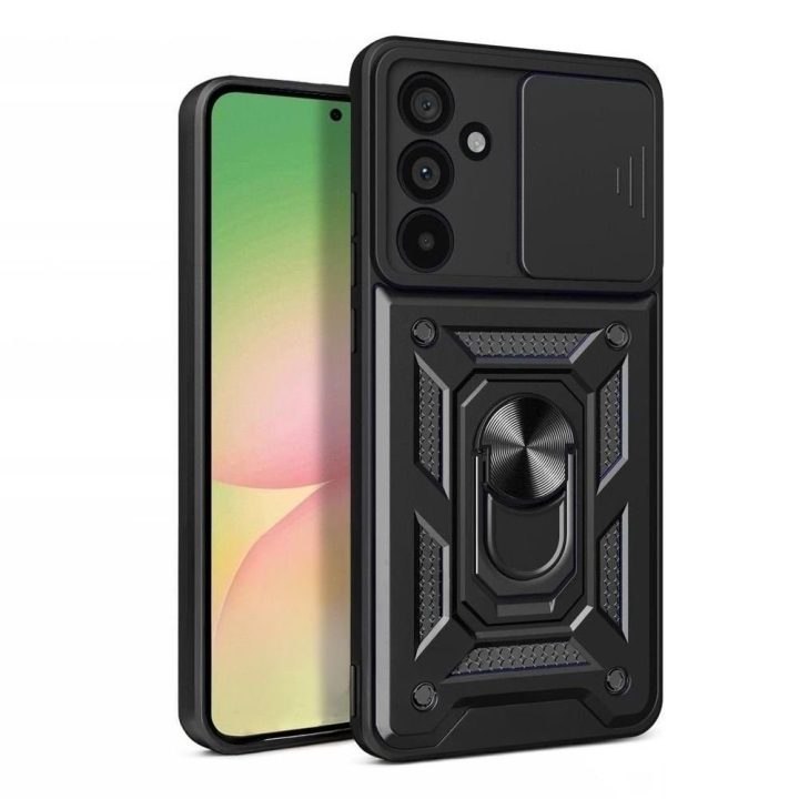 Tech-Protect CamShield Pro telefono dėklas Samsung Galaxy A27 5G – juodas