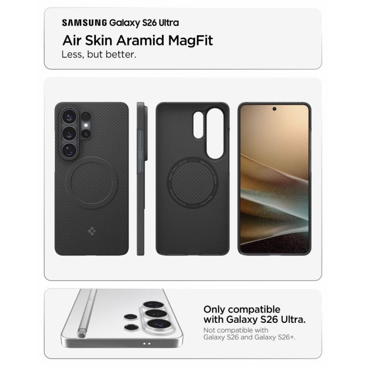 Telefono dėklas Spigen AirSkin Aramid MagSafe Samsung Galaxy S26 Ultra