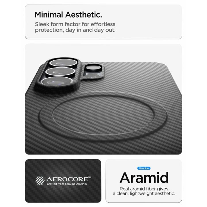 Telefono dėklas Spigen AirSkin Aramid MagSafe Samsung Galaxy S26 Ultra