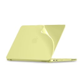 Tech-Protect Softshell dėklas MacBook Neo 13 2026, matinis geltonas