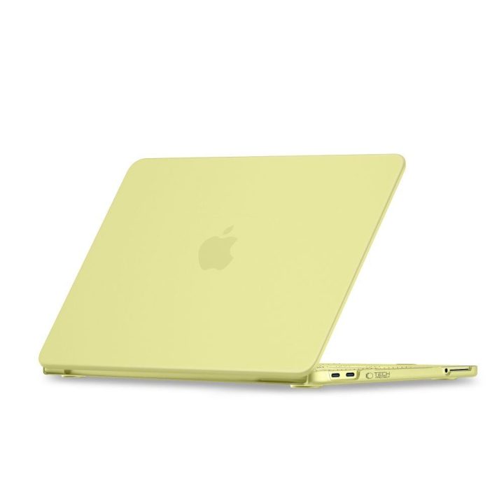 Tech-Protect Softshell dėklas MacBook Neo 13 2026, matinis geltonas
