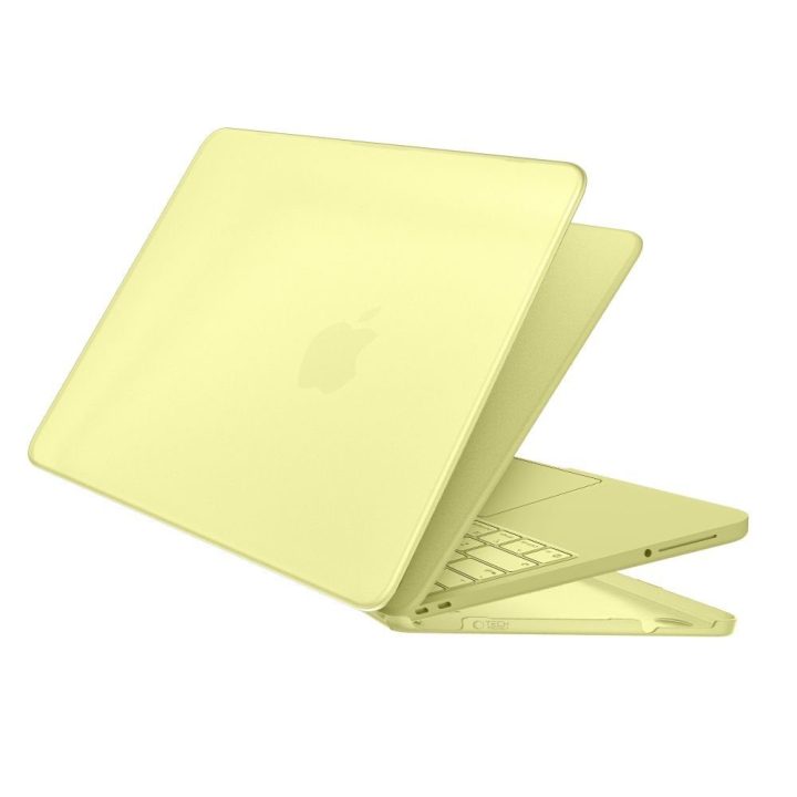 Tech-Protect Softshell dėklas MacBook Neo 13 2026, matinis geltonas