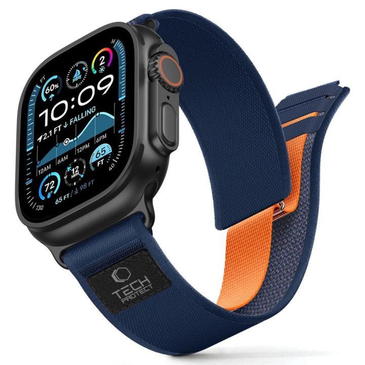 Tech-Protect Nylon Elite „Apple Watch“ dirželis, tamsiai mėlynas