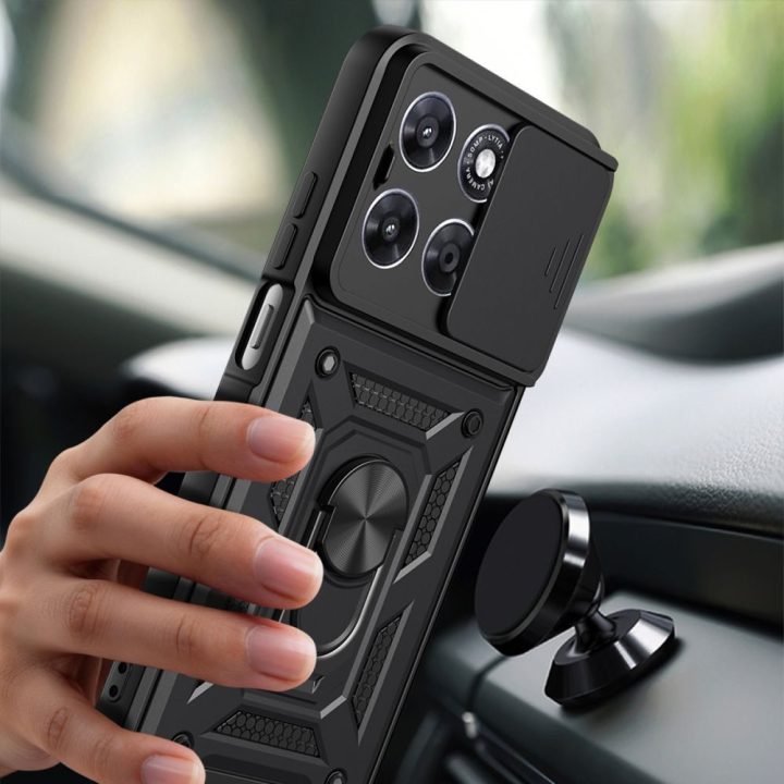 Telefono dėklas Tech-Protect CamShield Pro Motorola Moto G57 Power / G67 Power, juodas