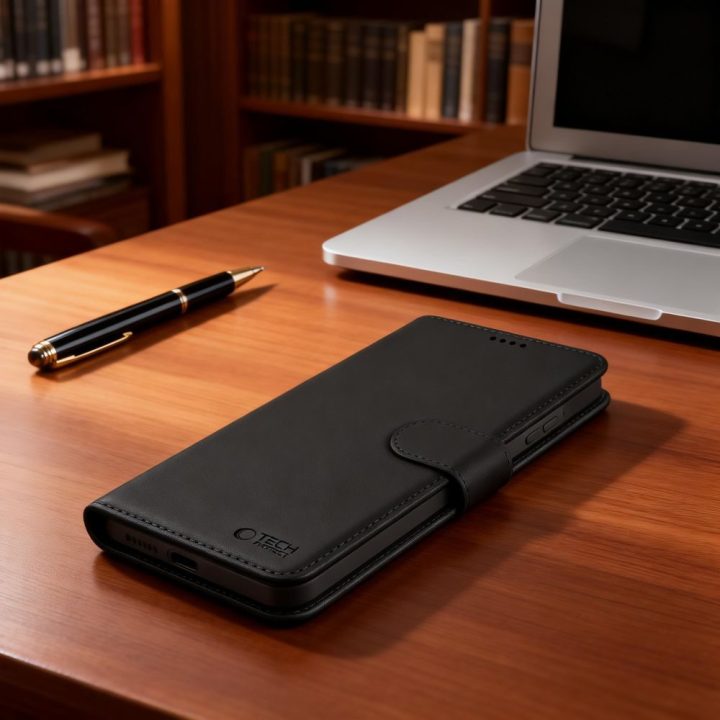 Telefono dėklas Tech-Protect Wallet MagSafe Samsung Galaxy S26, juodas