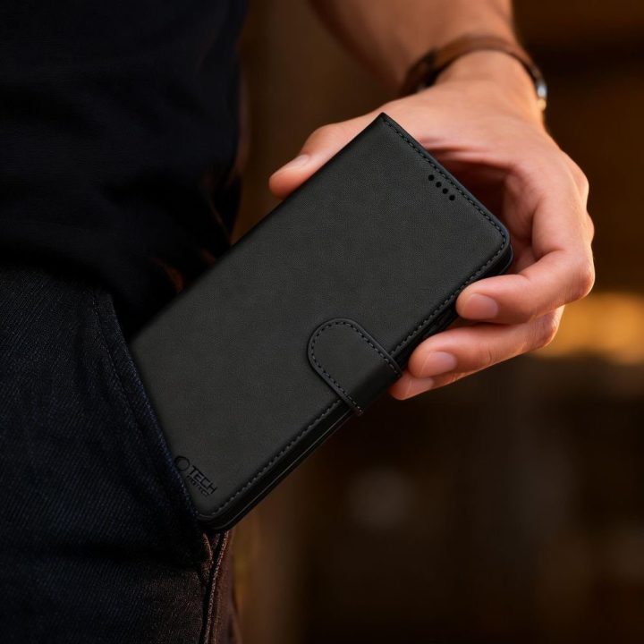Telefono dėklas Tech-Protect Wallet MagSafe Samsung Galaxy S26, juodas