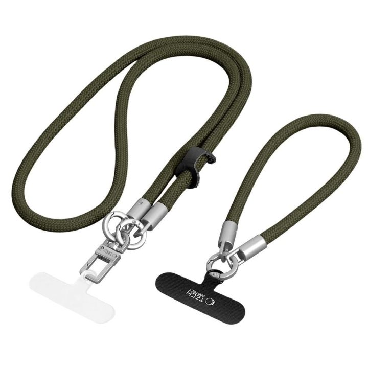 Telefono dirželis Tech-Protect C10S Rope, žalias