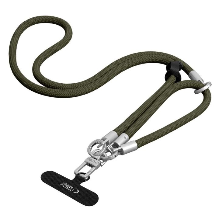 Telefono dirželis Tech-Protect C10S Rope, žalias