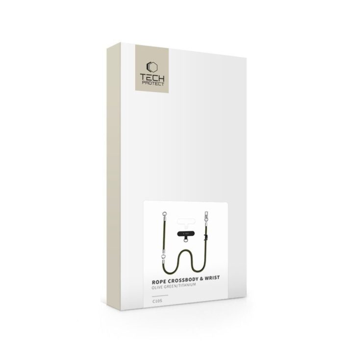 Telefono dirželis Tech-Protect C10S Rope, žalias