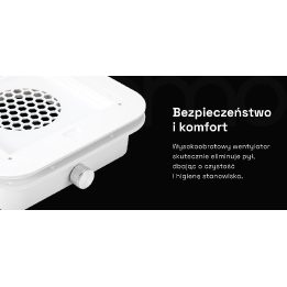 MOMO P30 įmontuojamas dulkių siurblys nagams, 60 W, baltas