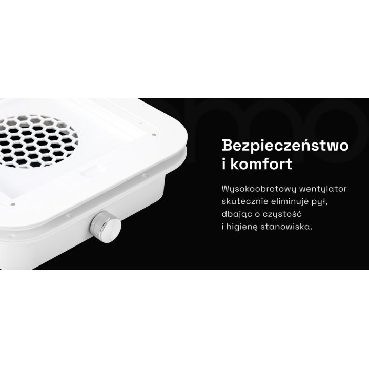 MOMO P30 įmontuojamas dulkių siurblys nagams, 60 W, baltas
