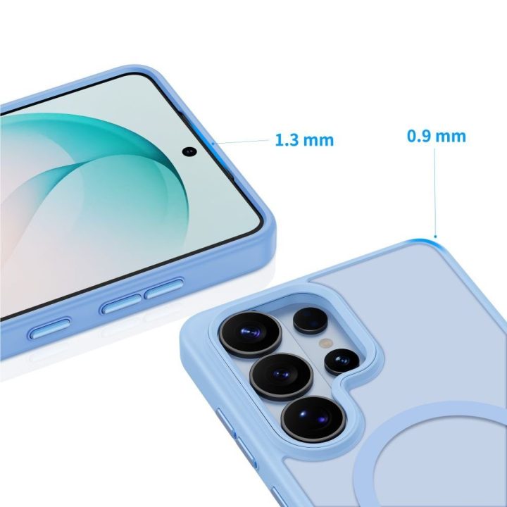 Tech-Protect Magmat MagSafe telefono dėklas Samsung Galaxy S26 Ultra, matinis mėlynas